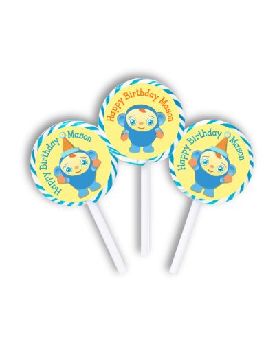 Peek-A-Boo Personalized Lollipop Favors