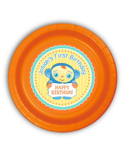 Peek-A-Boo Personalized Party Plates, 9 inch, 12 count