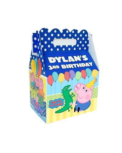 Peppa Pig George Party Blue Boy Party Favor Boxes