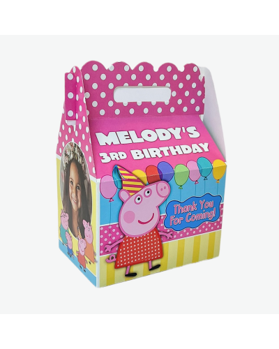 Peppa Pig Birthday Party Favor Box