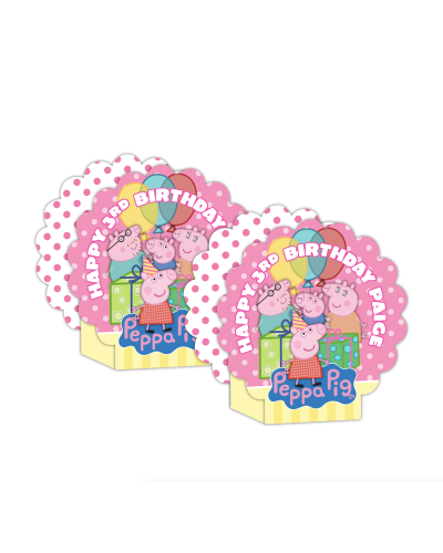 Peppa Pig Personalized Table Centerpiece Decorations, Set of 2