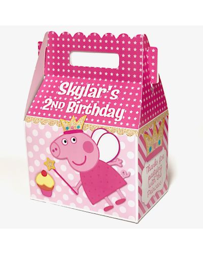 Peppa Pig Birthday Party Peppa Princess Gable Favor Box