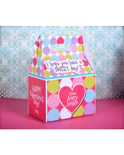 Pinky Dot Personalized Valentine's Day Treat Box