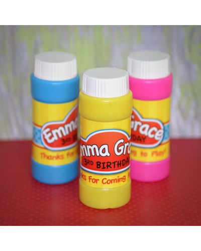 Play-Doh Bubbles Favor with Personalized Labels, 12 count