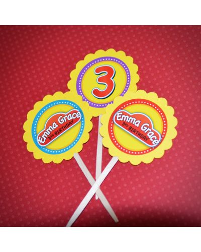 Play-Doh Personalized Birthday Cupcake Toppers