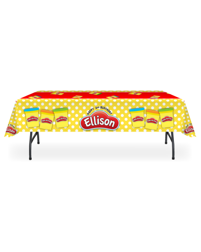 Play-Doh Party Heavy Vinyl Personalized Table Cover
