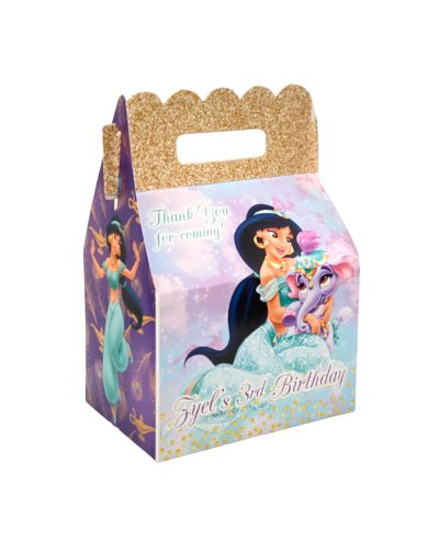 Princess Jasmine Birthday Party Favor Gable Box