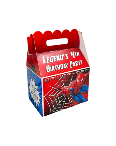 Spiderman Personalized Gable Box Party Favor