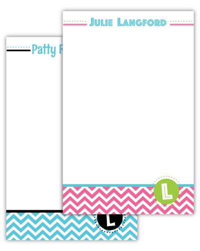 Nifty Chevron Note Pads for All the Ladies