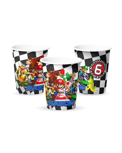super Mario brothers, Mario bros, custom party supplies, Mario cups, Mario party supplies, Mario bros cups, Yoshi, Luigi, Mario racing, super Mario cups, customized party cups, personalized cups, on sale