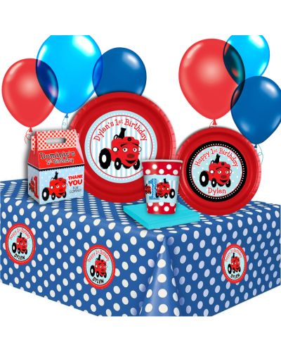 Tec the Tractor Basic Personalized Party Pack for 12