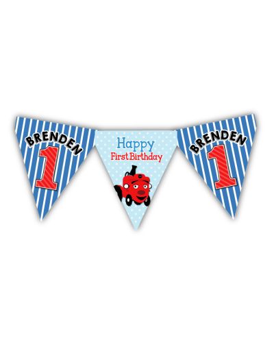 Tec the Tractor Birthday High Chair Banner