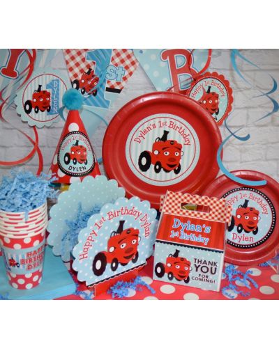 Tec the Tractor Ultimate Personalized Party Pack for 12