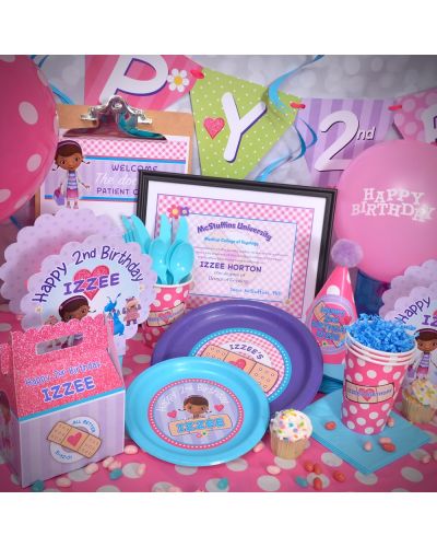 Doc McStuffins Ultimate Personalized Party Pack for 12