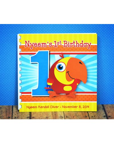 VocabuLarry First Birthday Memory Book & Guestbook