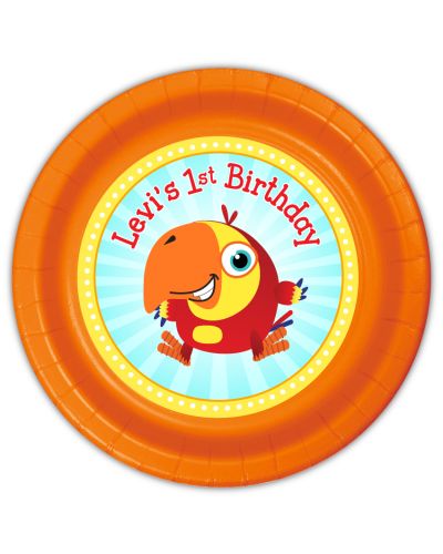 VocabuLarry Personalized Party Plates, 9inch, 12 count