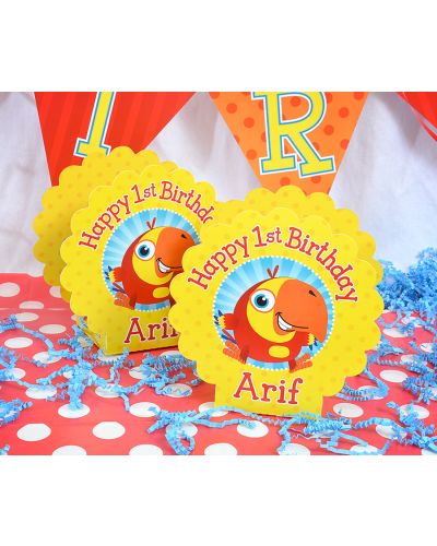 VocabuLarry Personalized Table Centerpiece Decorations, Set of 2