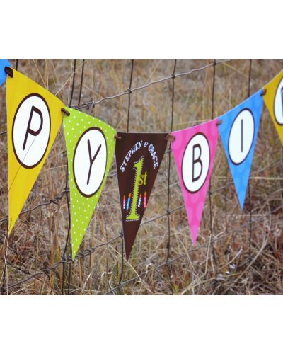 MADE-TO-MATCH Personalized Party Ribbon Banner