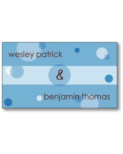 Delicious Dots Twin Boys Enclosure Card