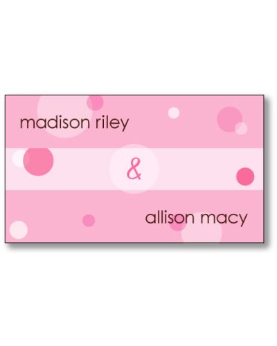 Delicious Dots Twin Girls Enclosure Card