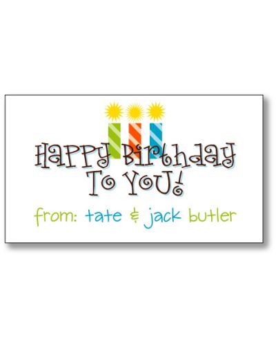 Happy Birthday Twin Boys Enclosure Card