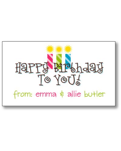 Happy Birthday Twin Girls Enclosure Card