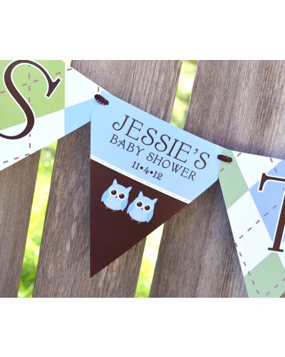 MADE-TO-MATCH Personalized It's Twins Baby Shower Ribbon Party Banner