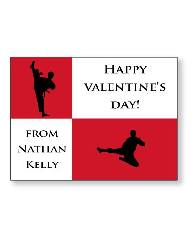 Karate / Martial Arts Personalized Valentine