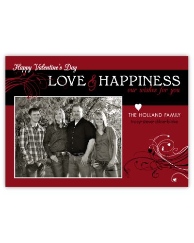 Love Flourish Photo Valentine’s Day Card