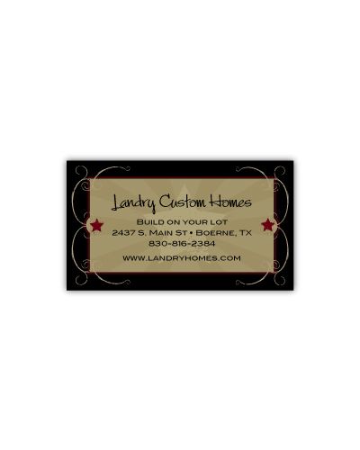 Rustic Western Style Business Cards