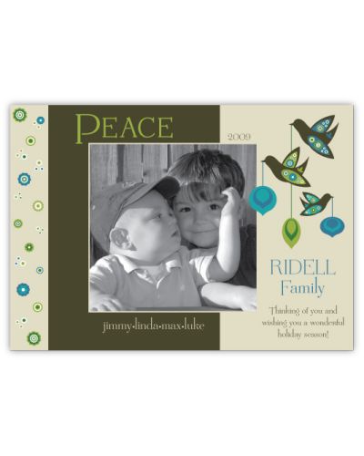 Peaceful Doves Photo Christmas Card