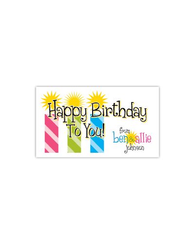 Happy Birthday Candles Gift Card