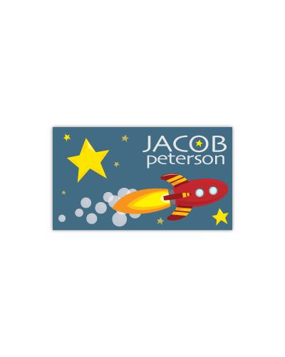Outer Space Rocket Calling Card