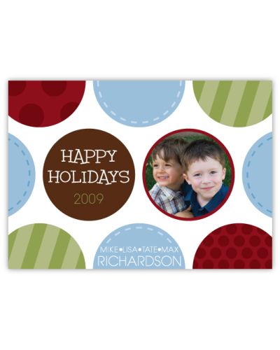 Photo Spot Dot Holiday Card