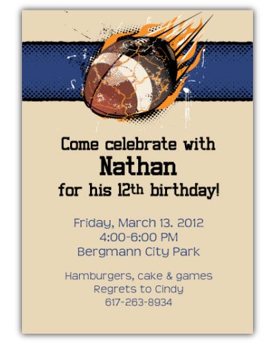 Football Party Invitation, 16 count