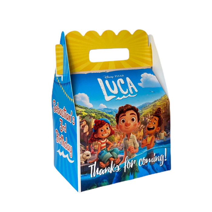 Luca Birthday Party Favor Gable Box