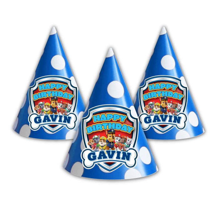 Paw Patrol Birthday Party Hats, 12count