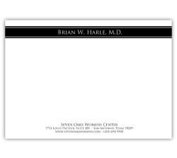 All Business Black Tie Note Card