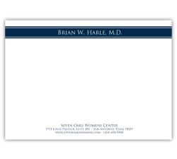 All Business Navy Suit Note Card
