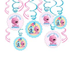 BabyFirst Baby Goo Goo & Gaa Gaa Birthday Party Hanging Swirl Decorations