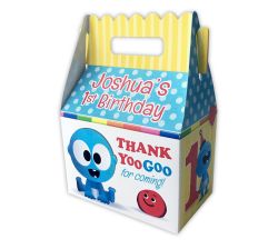 BabyFirst Baby Goo Goo Party Personalized Gable Favor Box