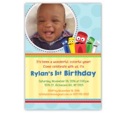 BabyFirstTV ColorCrew Birthday Party Photo Invitation, 16 count