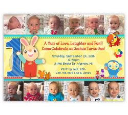 BabyFirstTV TV Favorites Birthday Party YEAR IN PHOTOS Invitation, 16 count