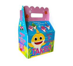 Baby Shark Ocean Birthday Party Favor Gable Box - Girl Colors