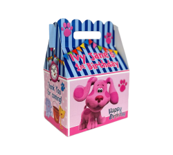 Blue's Clues Birthday Party Gable Favor Box Magenta Puppy