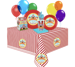 Circus Carnival BASIC party pack for 12 guests