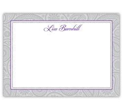 Classic Paisley Proud Purple Note Card