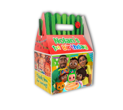 Cocomelon Cody African AmericanFamily Birthday Party Favor Gable Box