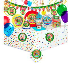Cocomelon Ultimate Birthday Party Pack for 12 guests