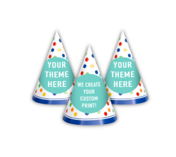 Custom Made Personalized Party Hats 12 count